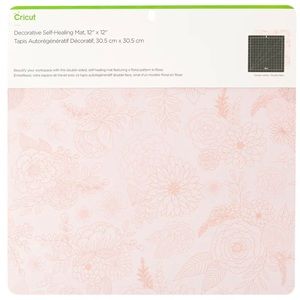 NWT CRICUT Rose Decorative Self Healing Reversible Cutting Mat Pink Floral 12X12
